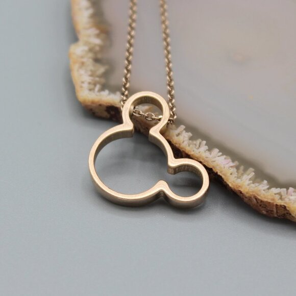 Jewelry - Jewelry necklace Mickey Mouse rose gold tone minimalist dainty with chain new